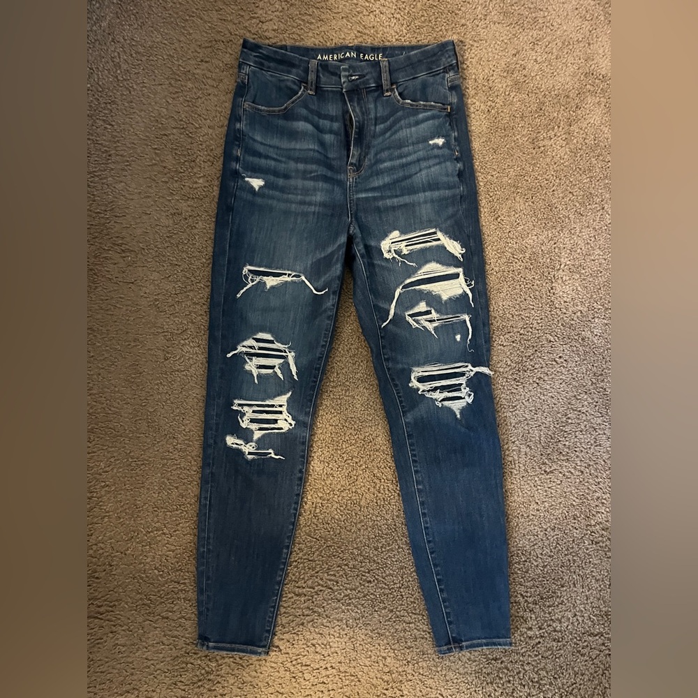 American Eagle Curvy Super High Rise Next Level Stretch Jeggings